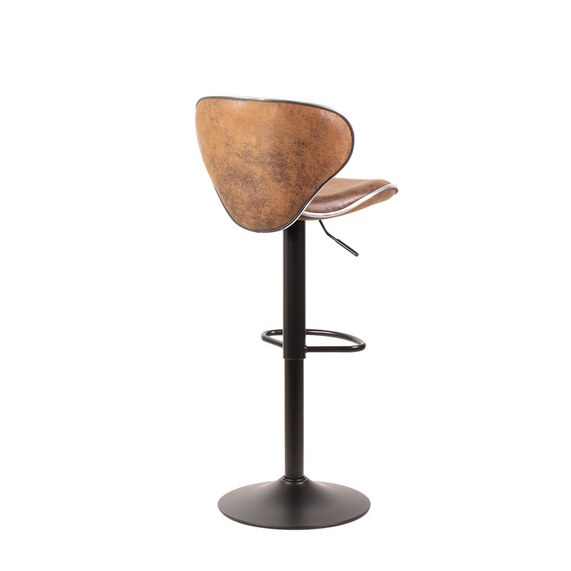 Orren Ellis Martineau Swivel Adjustable Height Bar Stool & Reviews Wayfair